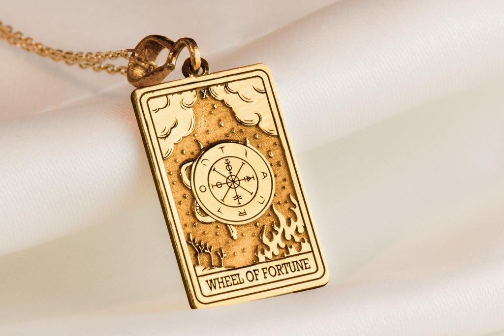 Wheel of Fortune Pendant: 14K Gold with wheel fortune fortune sphinx amulet talisman - View 48