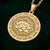 Lotus Mandala Necklace: 14K Gold Sacred Geometry Pendant - View 2