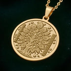 Assyrian Tree of Life Necklace: 14K Gold Sacred Tree Pendant - View 2