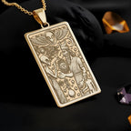 Anunnaki and Alien Necklace: 14K Gold Ancient Aliens Art, Sumerian Jewelry - View 2