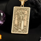 Pawn Chess Piece Necklace: 14K Gold Soldier Symbol Pendant - View 153