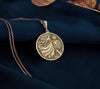Gold Plated Leo Women Zodiac Necklace with a lion horoscope charm. Stylish astrology-inspired jewelry for Leo women. A thoughtful birthday or special occasion gift with celestial vibes and astrological significance.
