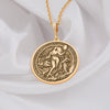 Venus Aphrodite gold necklace pendant the Greek goddess of love and beauty, is exquisitely captured in this 14K Solid Gold Pendant. A symbol of femininity, romance, and divine allure, this handcrafted Greek mythology necklace radiates elegance and sophistication. With its polished gold finish and intricate details, this Aphrodite medallion is a timeless statement piece for lovers of goddess jewelry, making it a luxurious and meaningful gift.