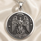 925 925 Sterling Silver Aquarius Water Bearer Necklace Pendants Oxidized silver winged serpent pendant with celestial design necklace