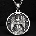 Libra Zodiac Guardian Angel Wings Necklace Necklaces 925 925 Sterling Silver sterling silver winged angel pendant with stars and moons design necklace