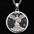 Scorpio Angel Zodiac Amulet Pendant | Silver & Plated Options - Astrological Sign Birthdate Jewelry