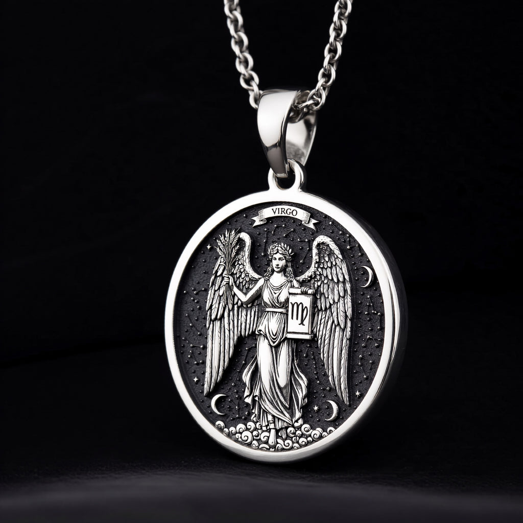 Virgo Constellation Zodiac Necklace | Silver & Plated Options - Astrological Sign Talisman Gift