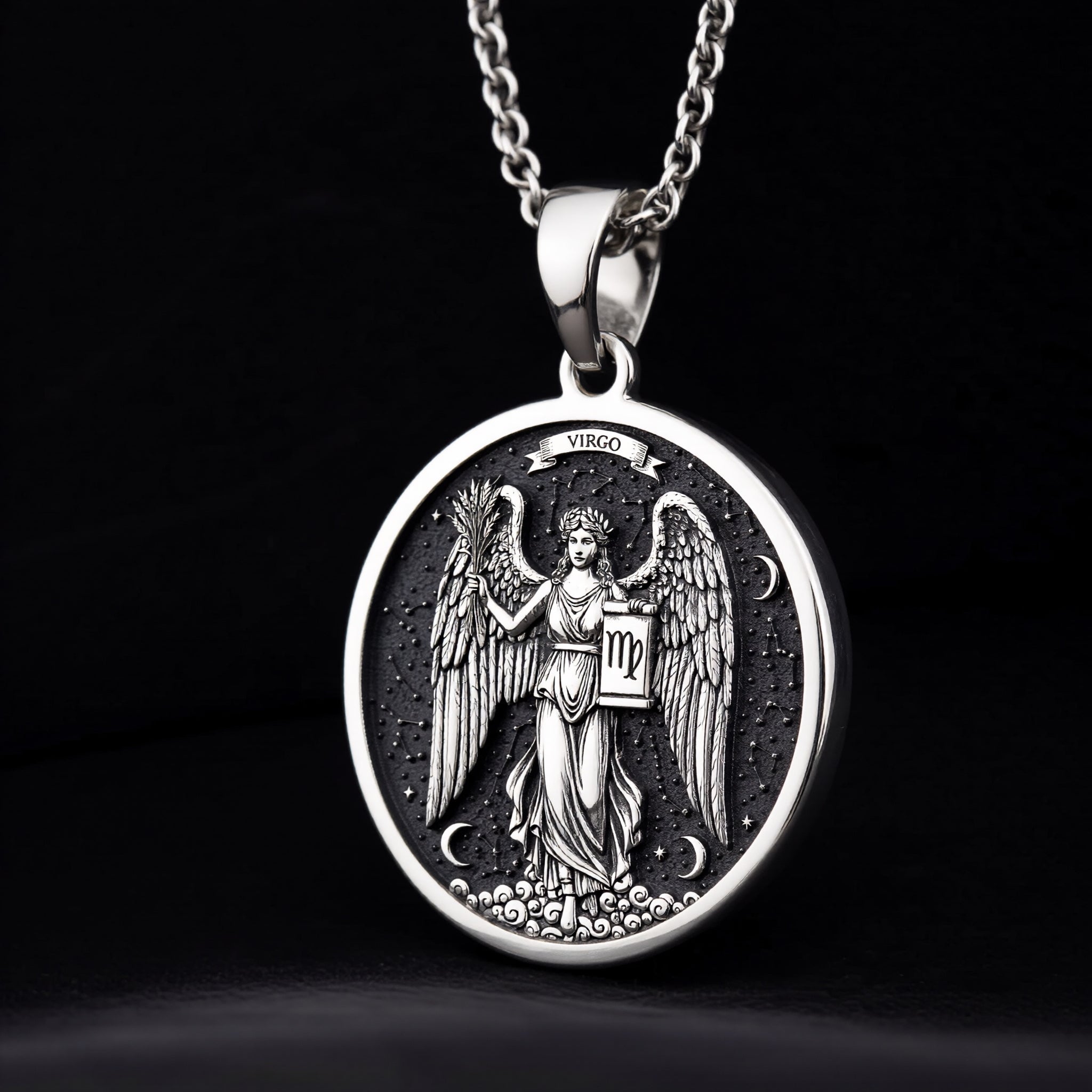 Virgo Constellation Zodiac Necklace | Silver & Plated Options - Astrological Sign Talisman Gift