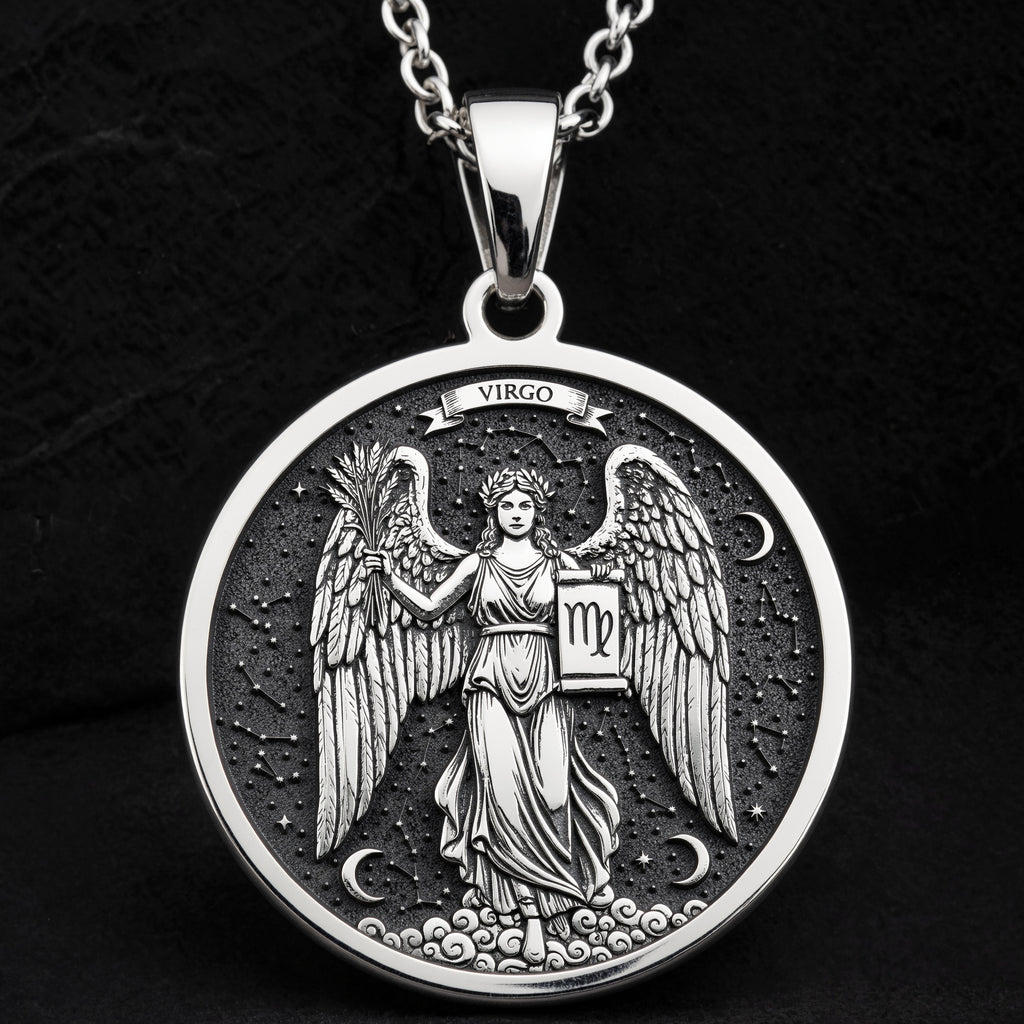 Virgo Constellation Zodiac Necklace | Silver & Plated Options - Astrological Sign Talisman Gift