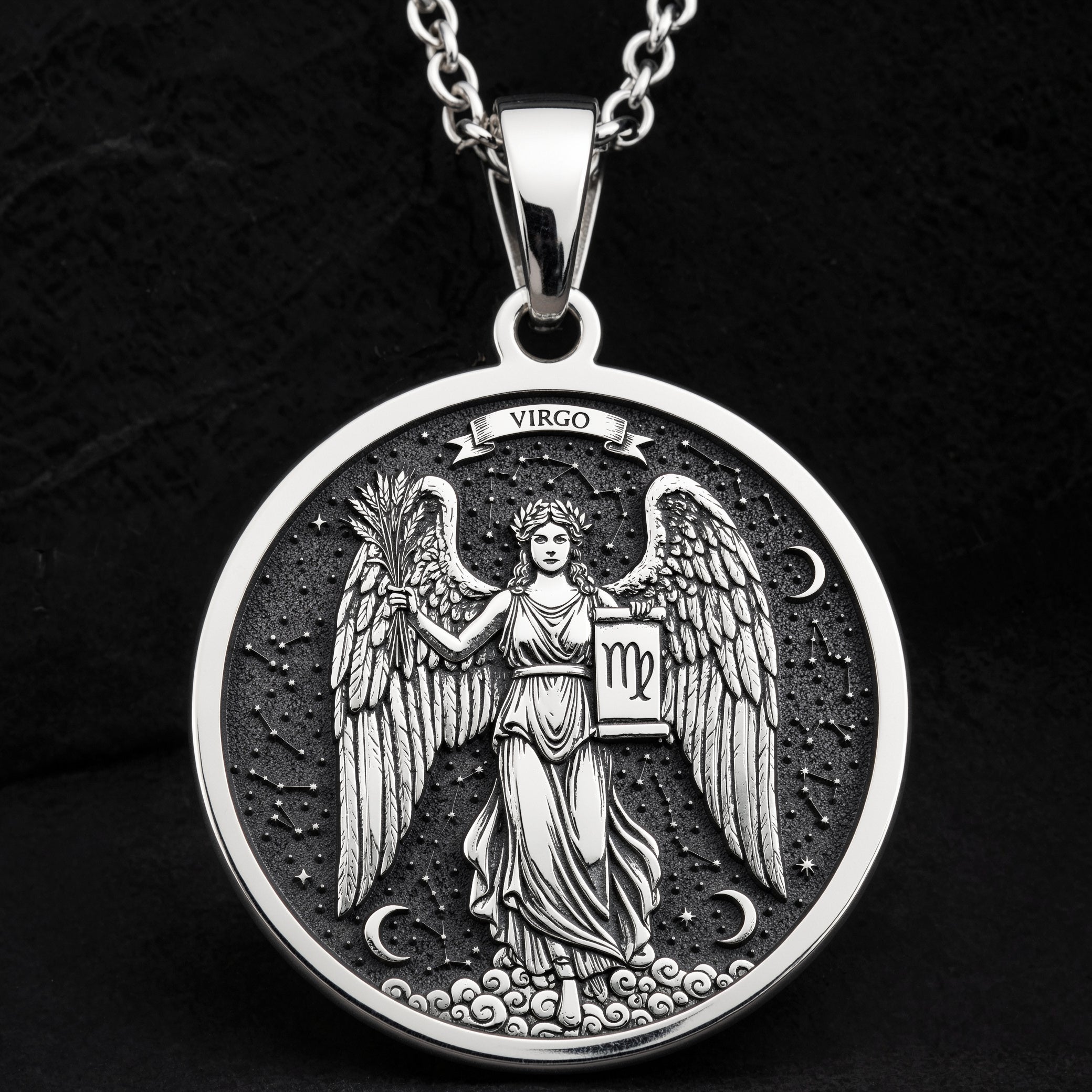 Virgo Constellation Zodiac Necklace | Silver & Plated Options - Astrological Sign Talisman Gift