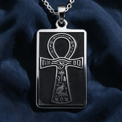 Ankh Eye of Horus Tarot Pendant - 925 Sterling Silver