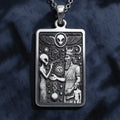 Anunnaki Alien Necklace - 925 Sterling Silver