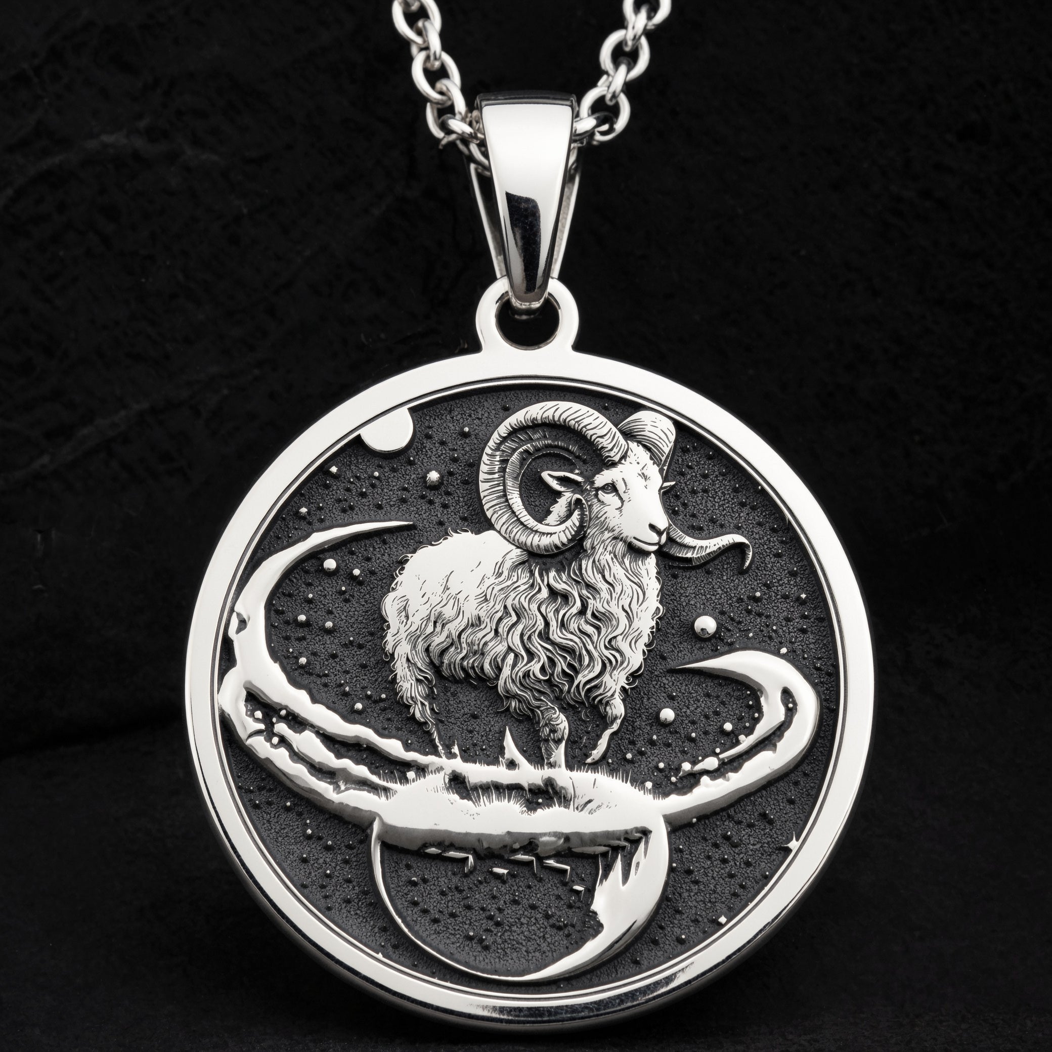 Aries Zodiac Necklace | Silver & Plated Options - Astrological Sign Birthdate Jewelry