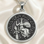 Athena Wisdom Medallion Pendant Pendants None