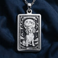 Beagle Tarot Dog Lover Medallion - 925 Sterling Silver