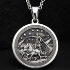 Boudica Keltische Königin Halskette | Silber & Vergoldete Optionen - Antike Mythologie Schutz-Talisman