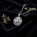Buddha Medaillon Halskette | Silber & Plattierte Optionen - Spiritueller Schutz Göttliches Symbol