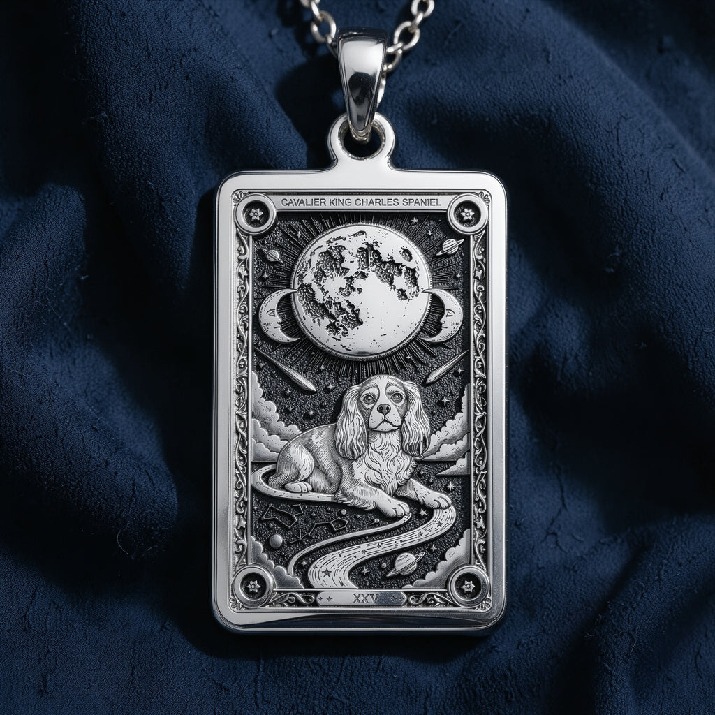 Cavalier King Charles Dog Necklace - 925 Sterling Silver