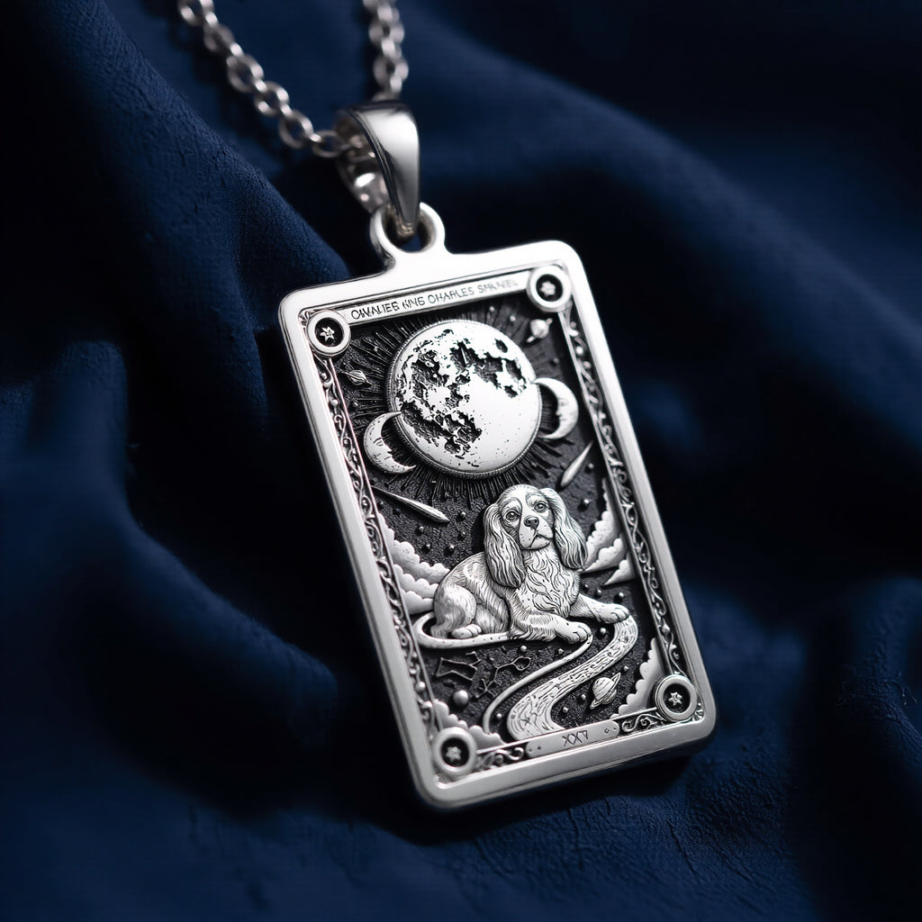 Cavalier King Charles Dog Necklace - 925 Sterling Silver