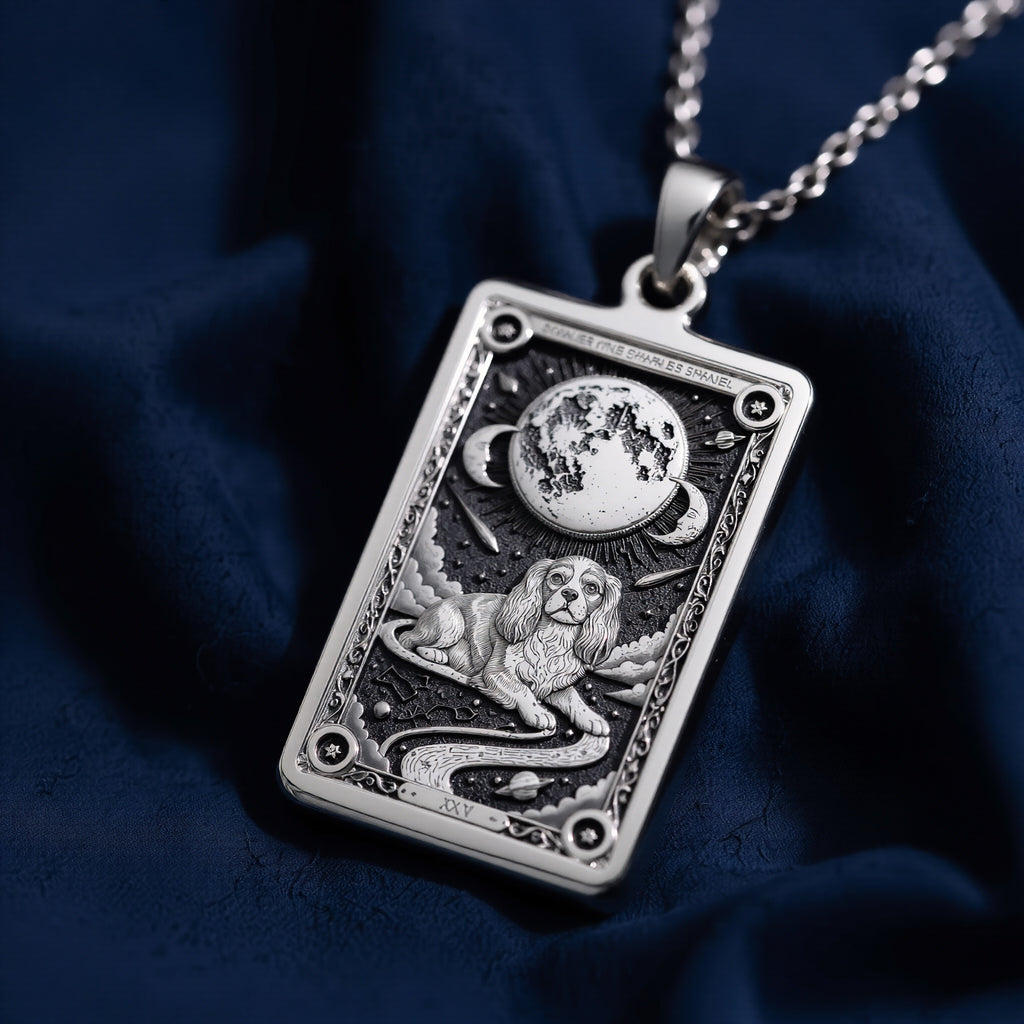 Cavalier King Charles Dog Necklace - 925 Sterling Silver