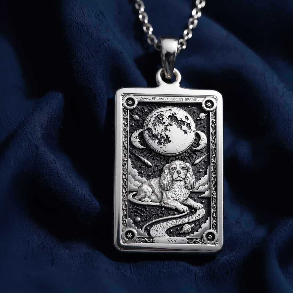 Cavalier King Charles Dog Necklace - 925 Sterling Silver
