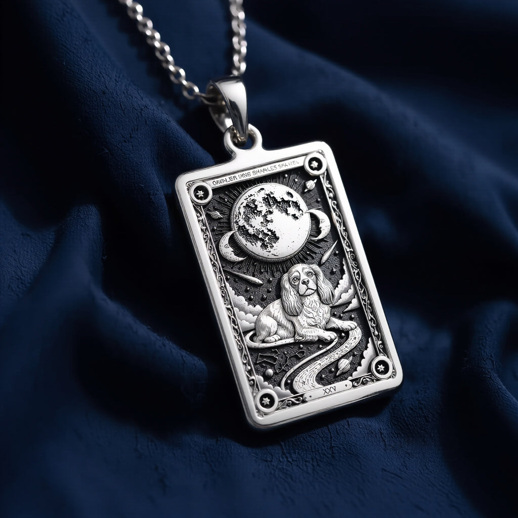Cavalier King Charles Dog Necklace - 925 Sterling Silver