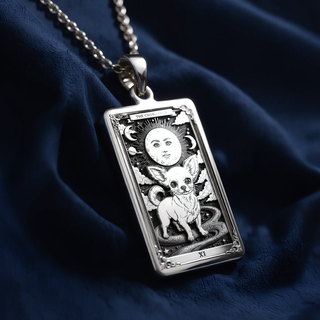 Chihuahua Tarot Pet Charm - 925 Sterling Silver