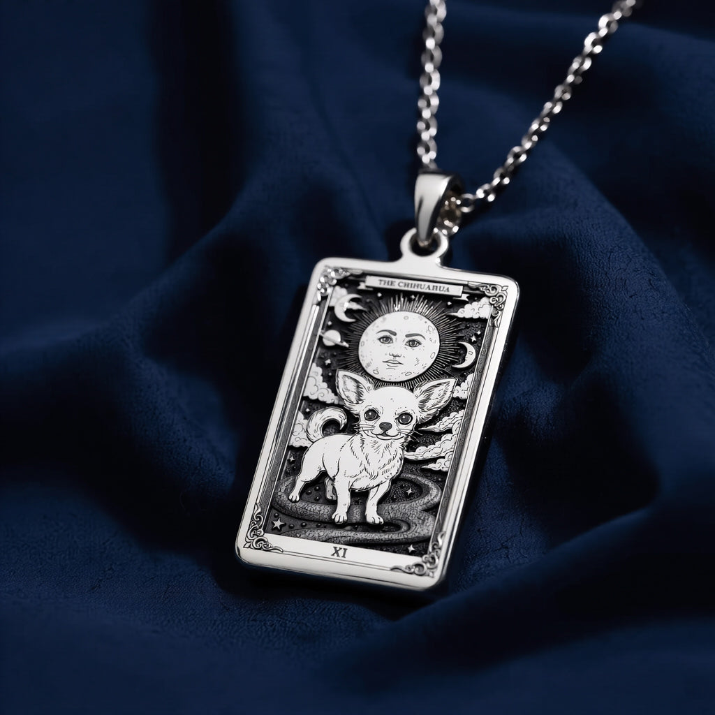 Chihuahua Tarot Pet Charm - 925 Sterling Silver