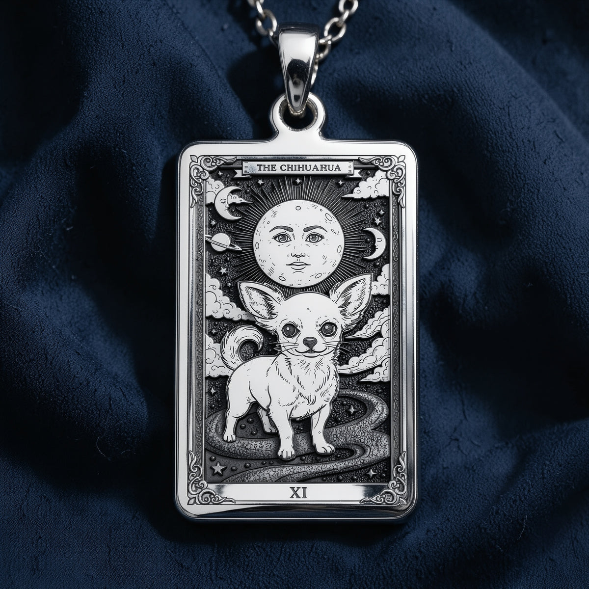 Chihuahua Tarot Pet Charm - 925 Sterling Silver