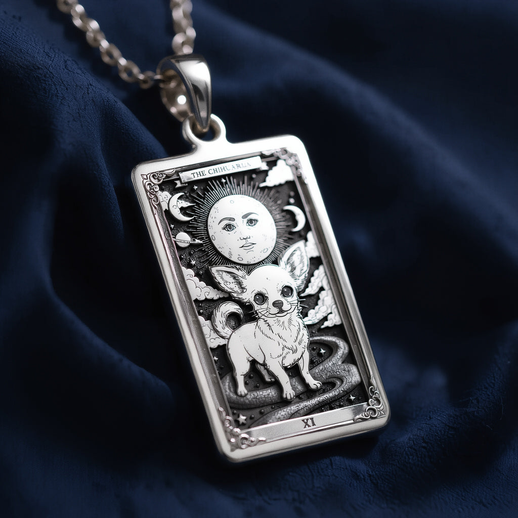 Chihuahua Tarot Pet Charm - 925 Sterling Silver