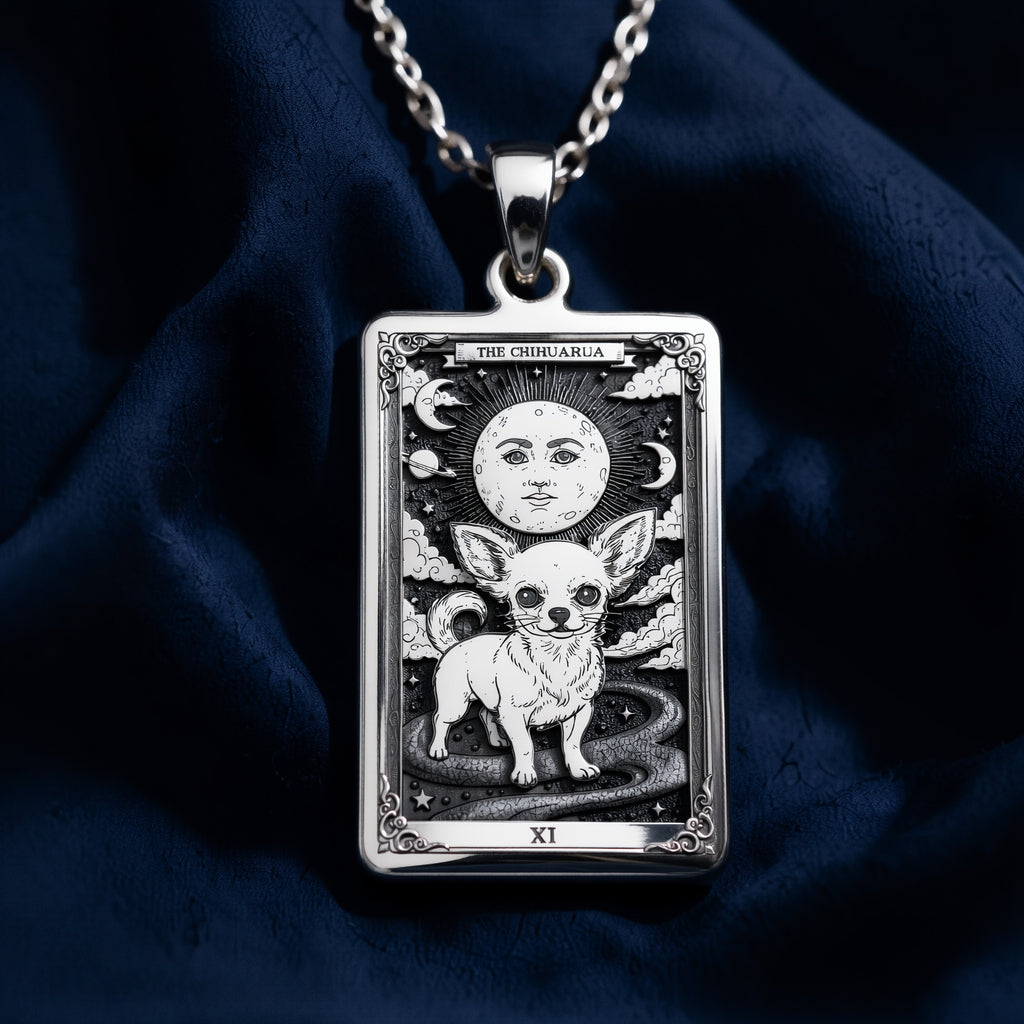 Chihuahua Tarot Pet Charm - 925 Sterling Silver
