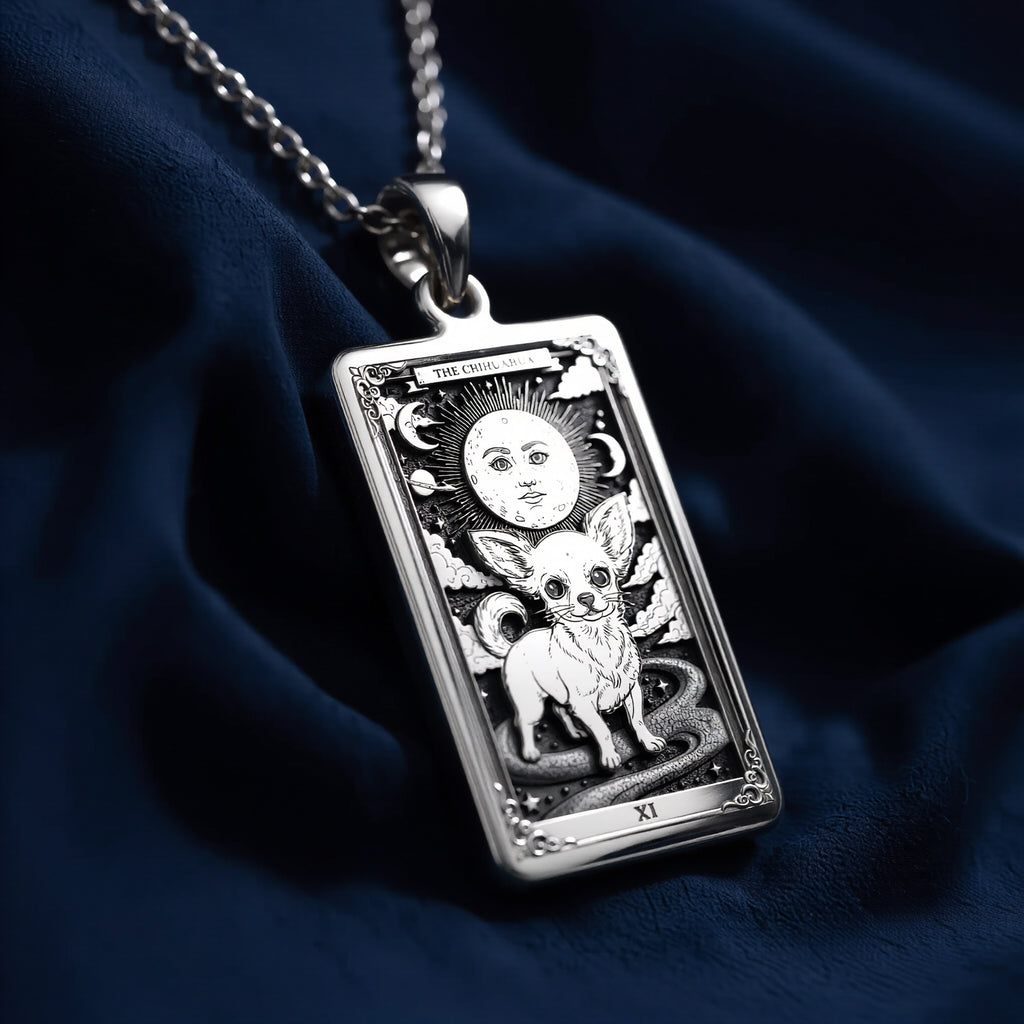 Chihuahua Tarot Pet Charm - 925 Sterling Silver