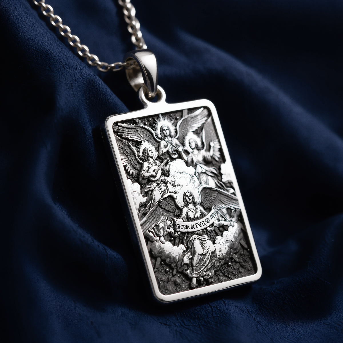 Choir of Angels Sacred Music Necklace - 925 Sterling Silver