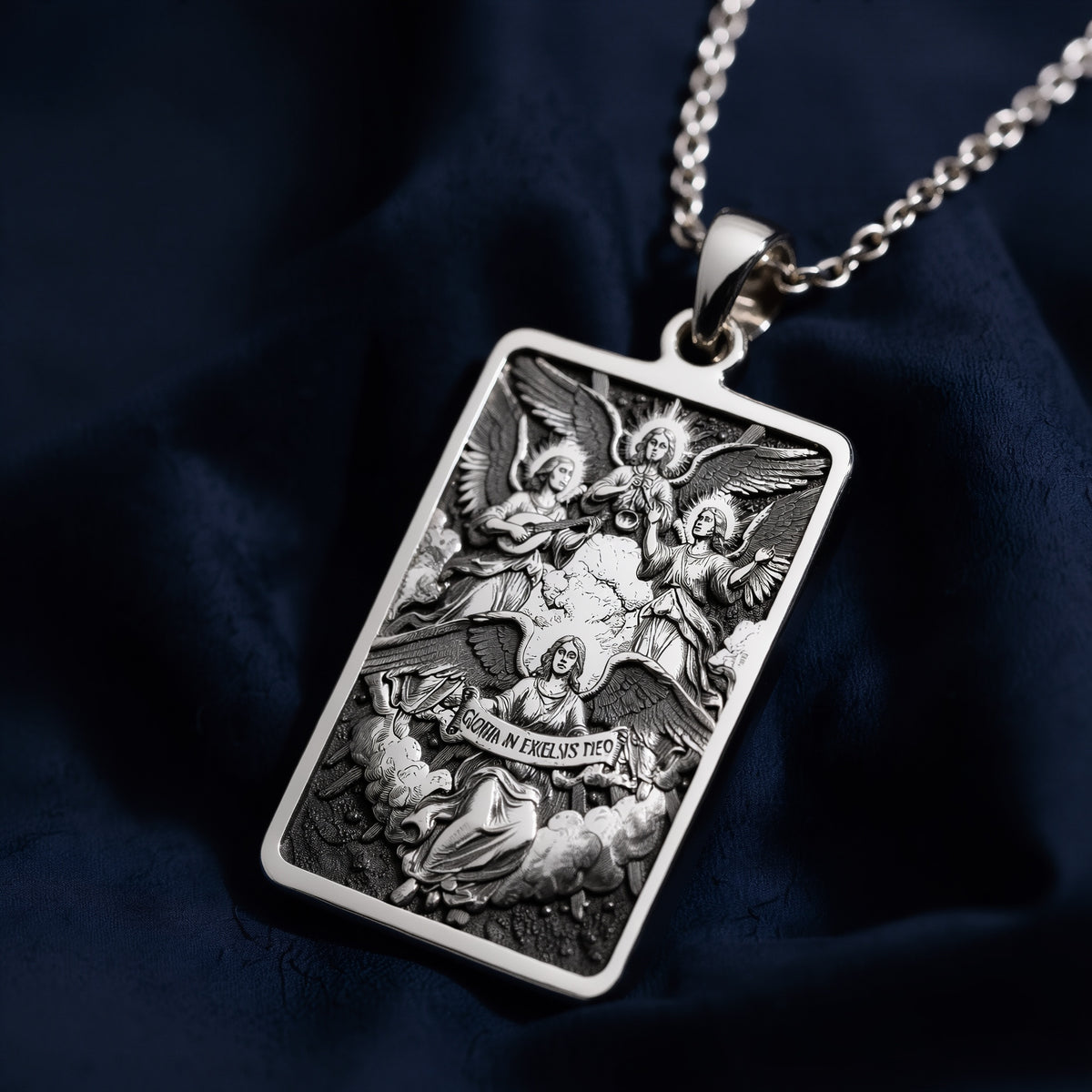 Choir of Angels Sacred Music Necklace - 925 Sterling Silver