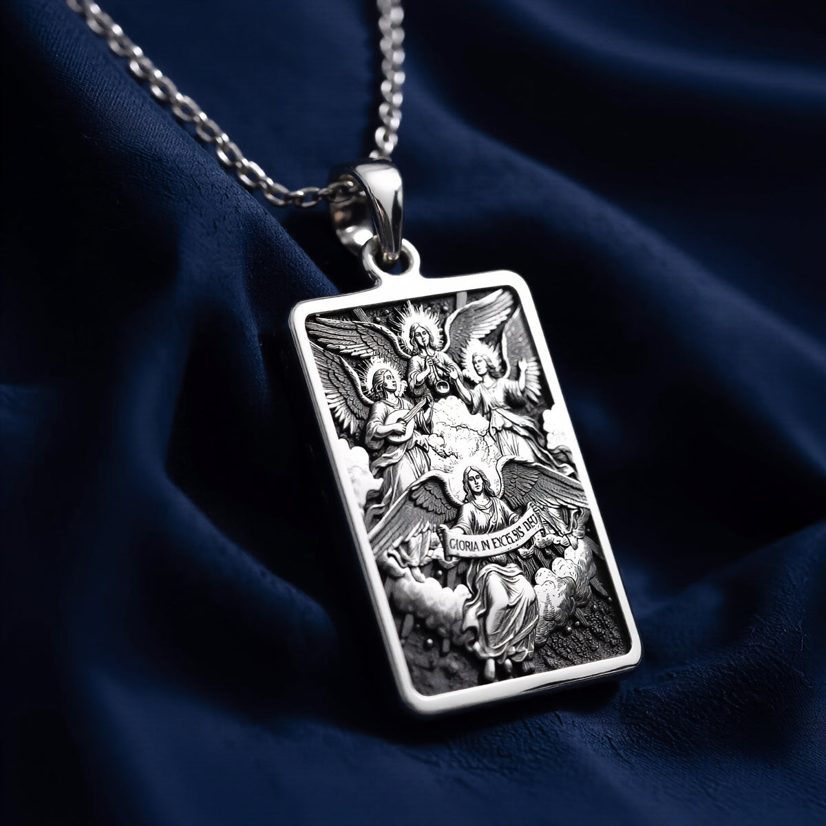 Choir of Angels Sacred Music Necklace - 925 Sterling Silver