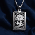 A personalized 925 sterling silver Corgi necklace. This gift celebrates the enchanting spirit of the Corgi, a cherished pet memorial keepsake.