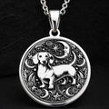 Dachshund Dog Pendant Necklace - 925 Sterling Silver