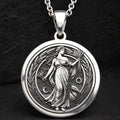 Cornucopia Harvest Goddess Necklace | Silver & Plated Options - Ancient Mythology Protection Talisman