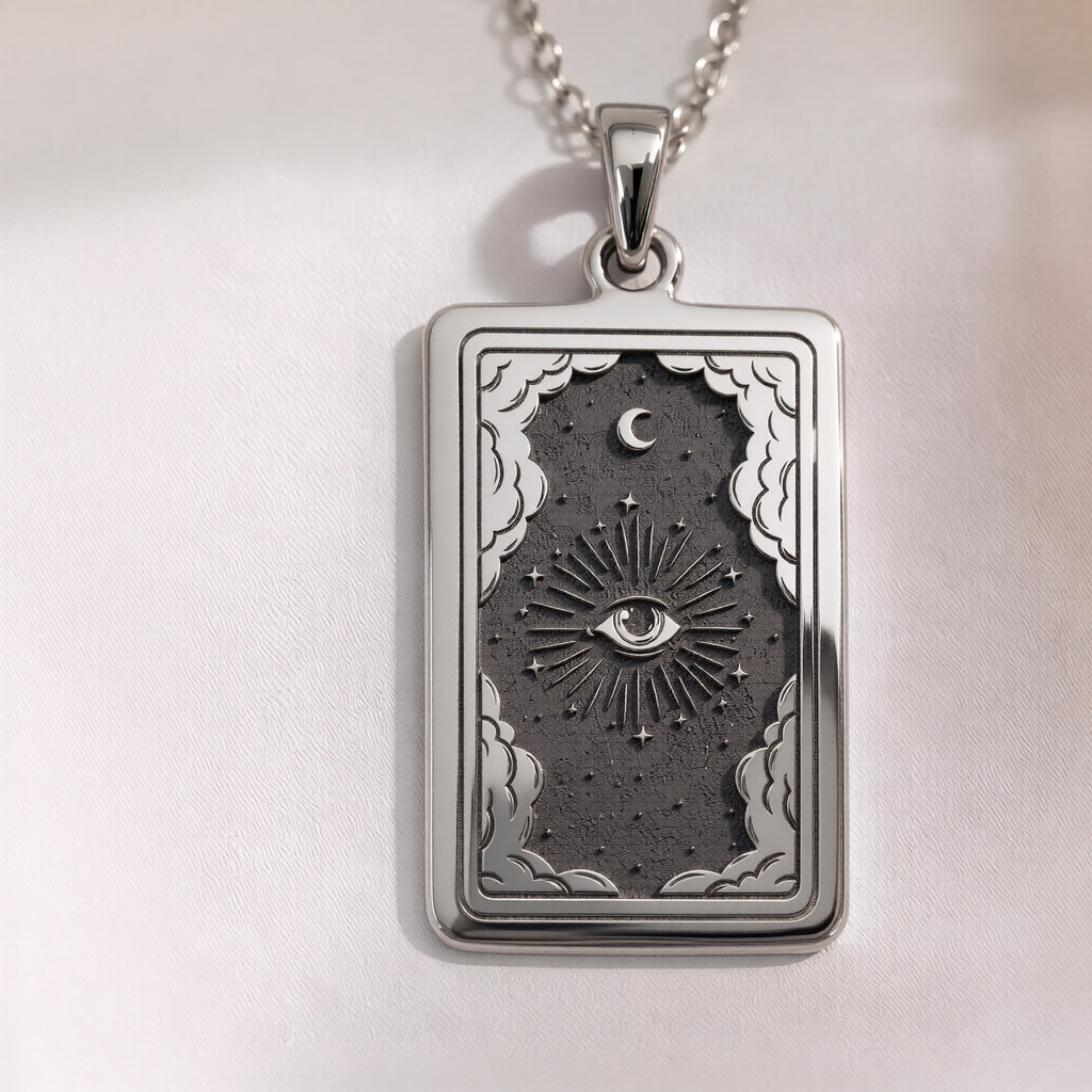Eye Tarot Necklace | Silver, Gold Plated & Rose Plated Options - Protective Mystical Jewelry