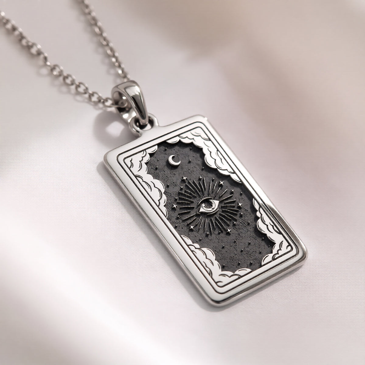 Eye Tarot Necklace | Silver, Gold Plated & Rose Plated Options - Protective Mystical Jewelry