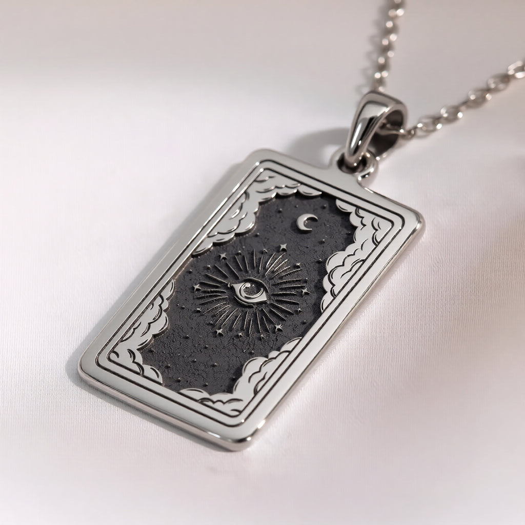 Eye Tarot Necklace | Silver, Gold Plated & Rose Plated Options - Protective Mystical Jewelry