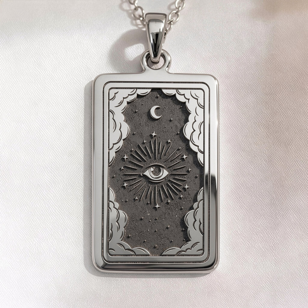 Eye Tarot Necklace | Silver, Gold Plated & Rose Plated Options - Protective Mystical Jewelry