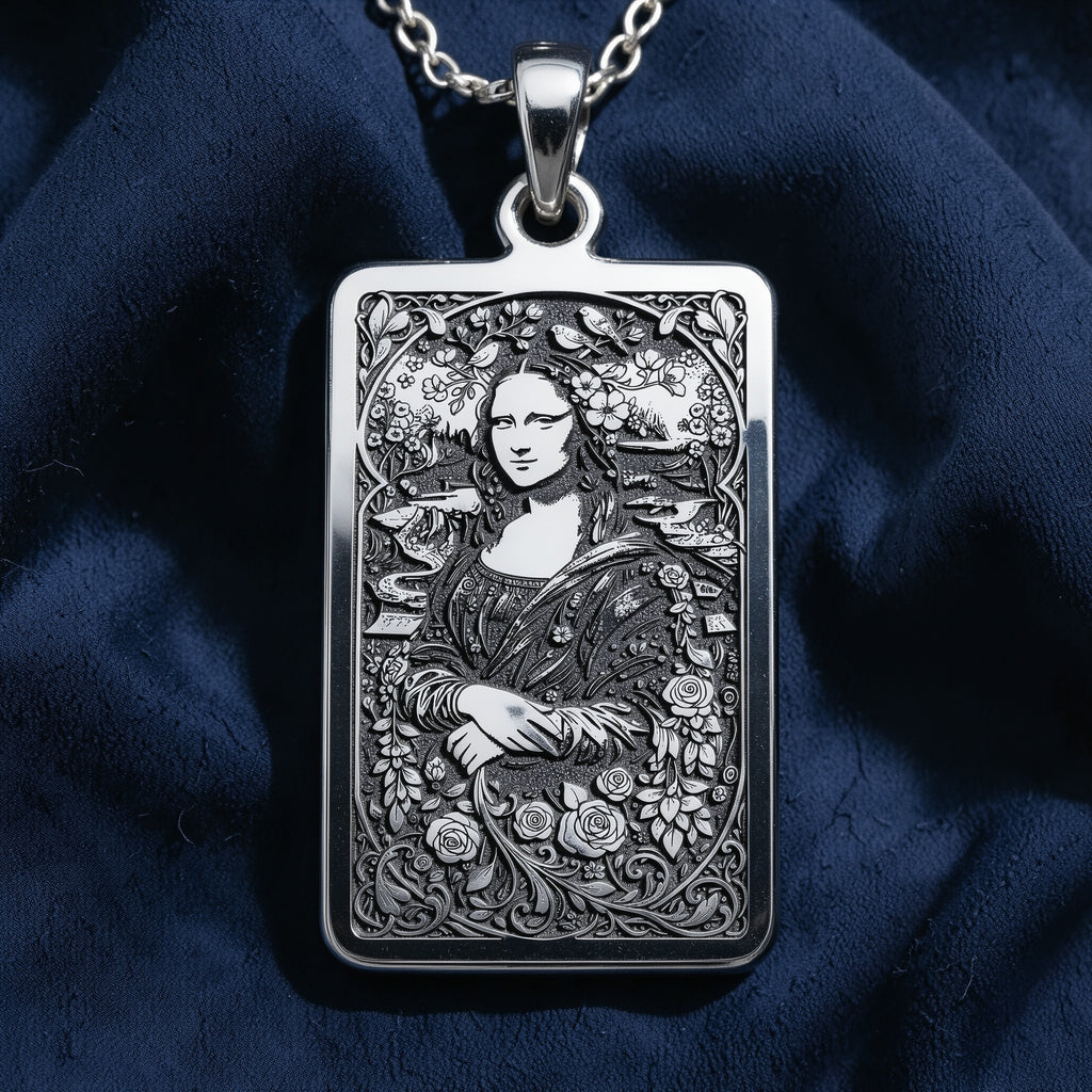 Mona Lisa Tarot Pendant - 925 Sterling Silver