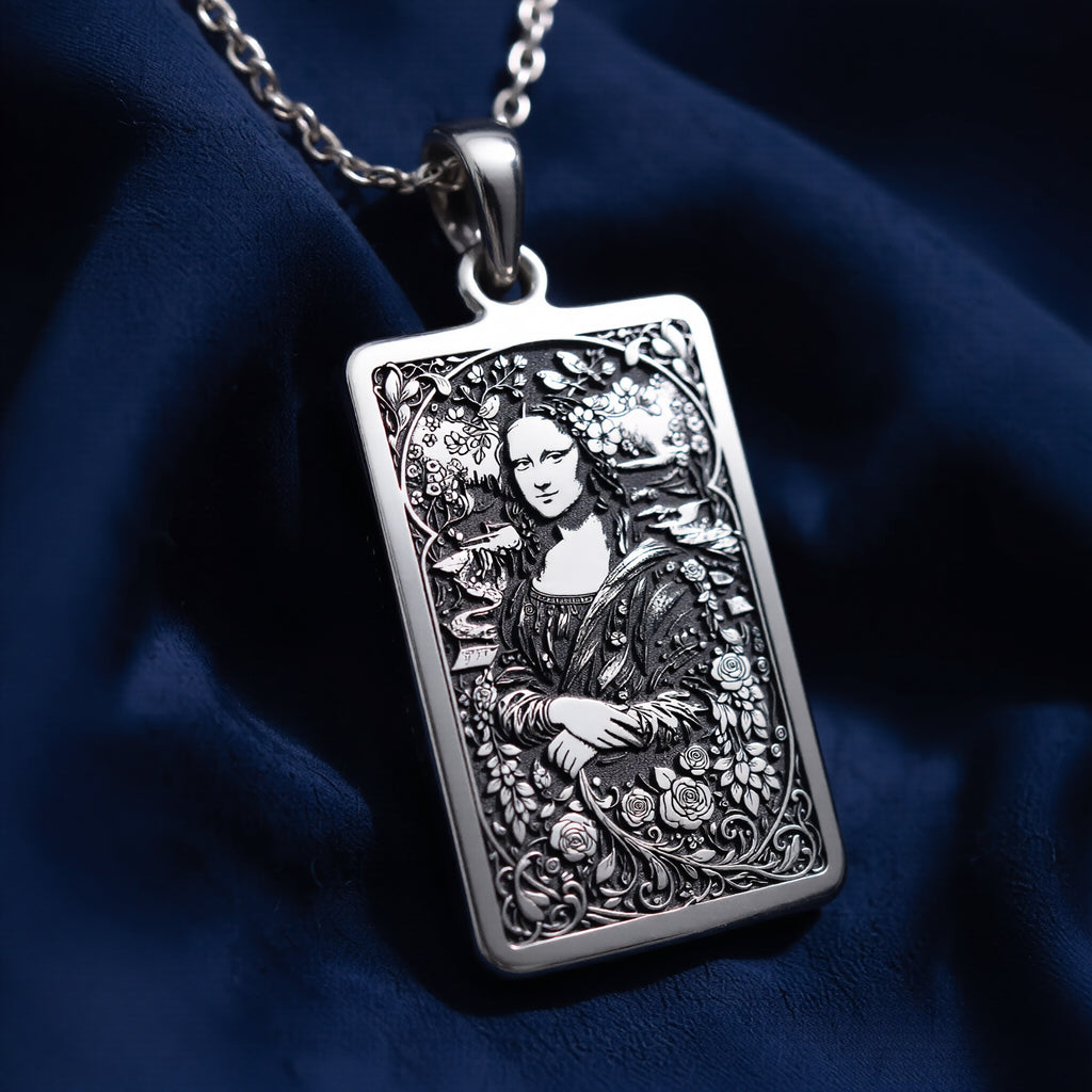 Mona Lisa Tarot Pendant - 925 Sterling Silver