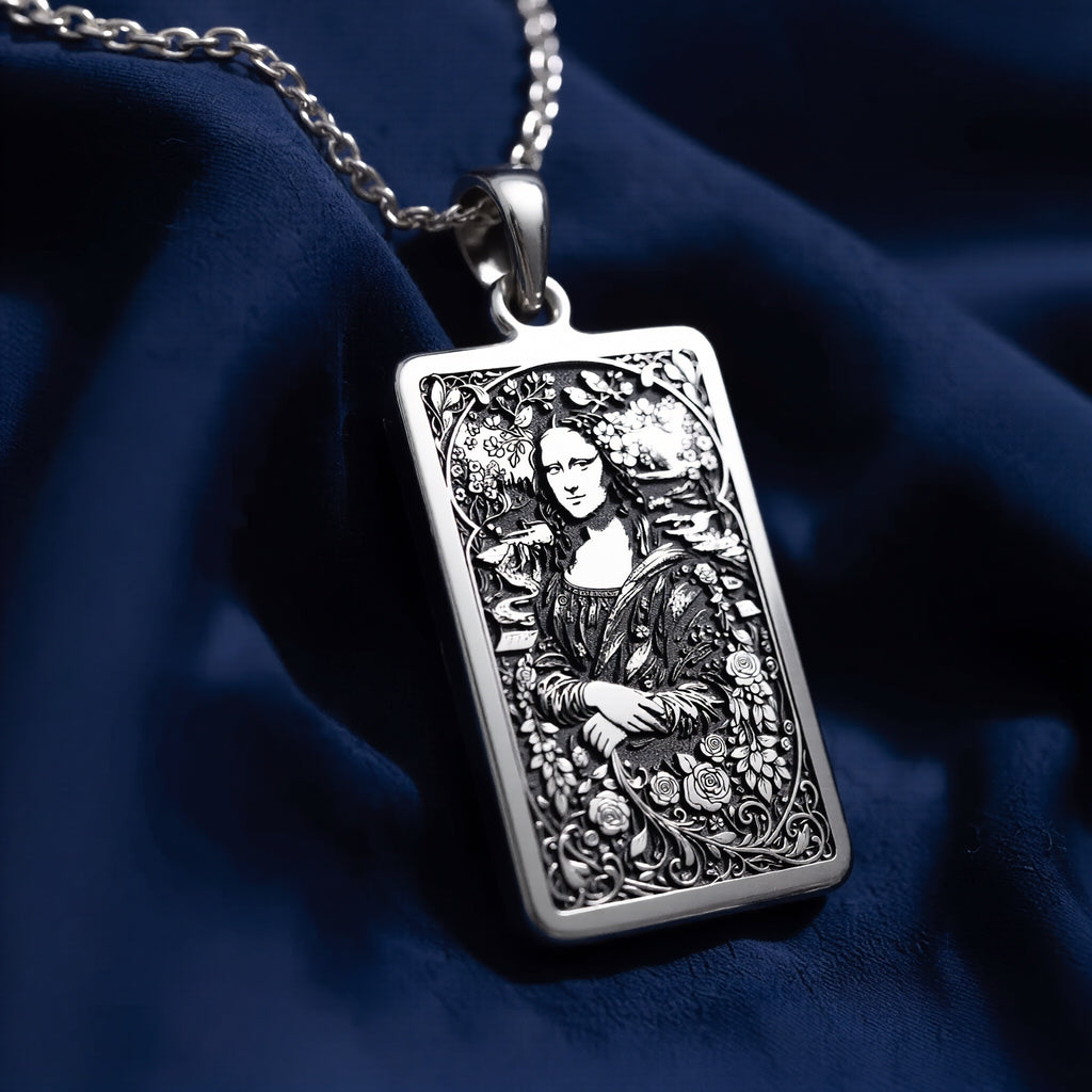 Mona Lisa Tarot Pendant - 925 Sterling Silver