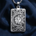 Sun Moon Celestial Pendant - 925 Sterling Silver
