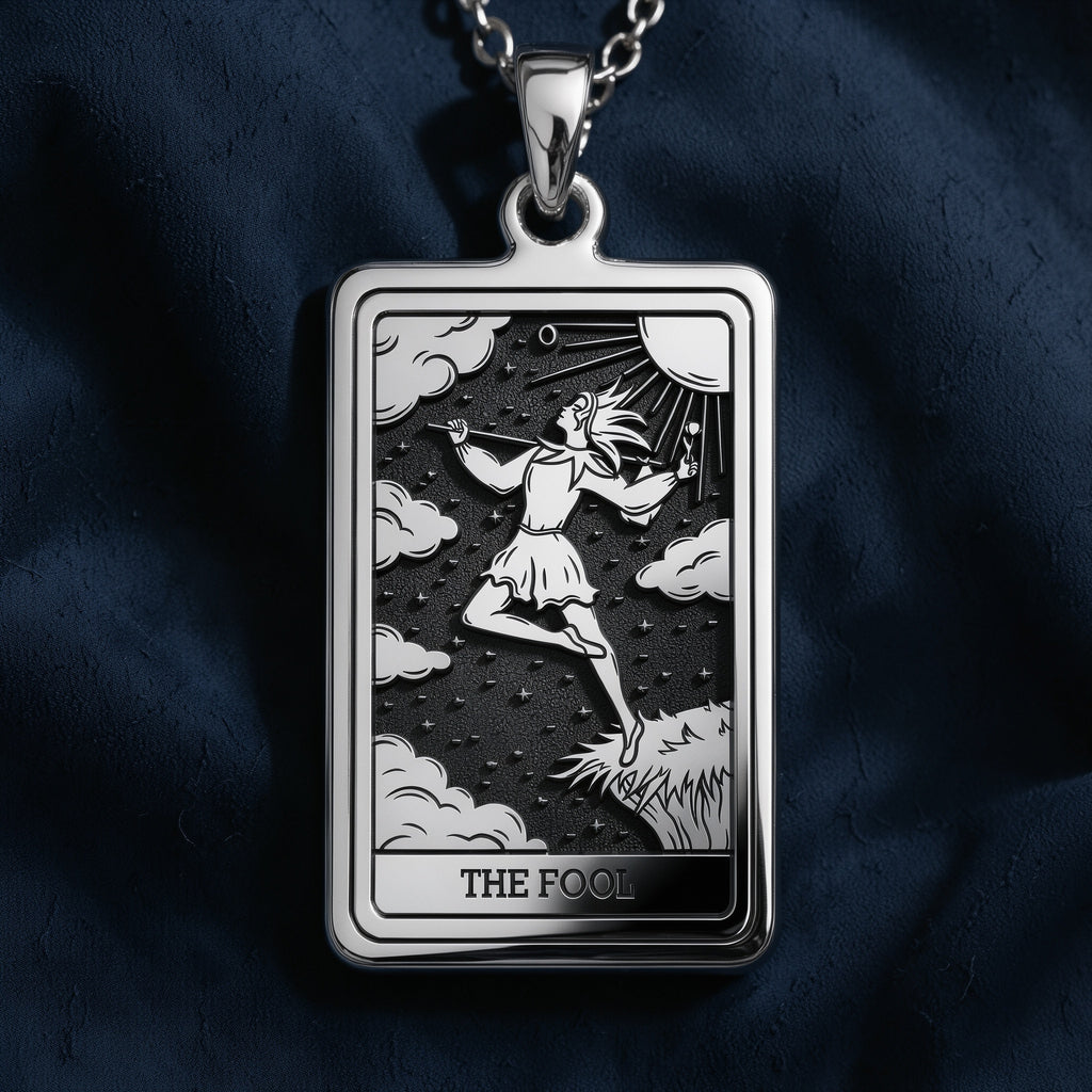 The Fool Tarot Pendant - 925 Sterling Silver