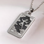 The Fool Tarot Pendant | Silver & Plated Options - Occult Symbolism Major Arcana