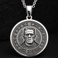 Frankenstein Monster Amulett Anhänger | Silber & plattierte Optionen – Horror Mythologie Geschenk