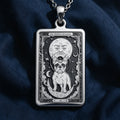 French Bulldog Pendant Necklace - Tarot Pet Mom Gift - 925 Sterling Silver